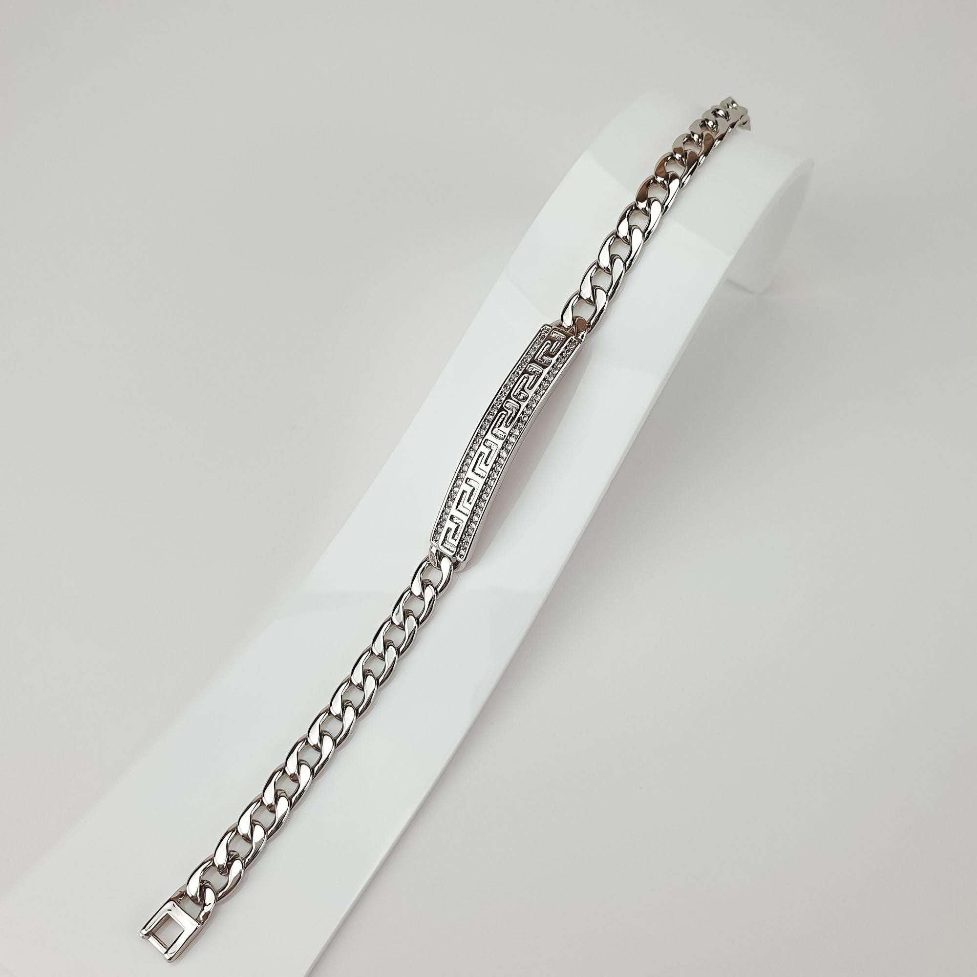 19 cm medicīniskā zelta rokassprādze ar Grieķu rakstu