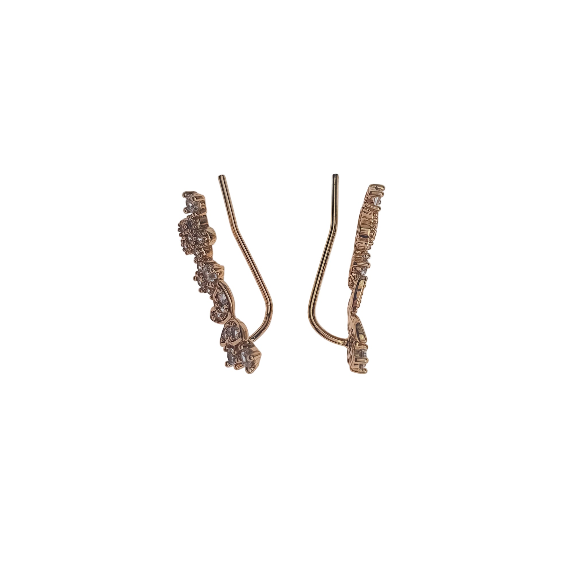 Milīgi auskari ar baltiem cirkoniem