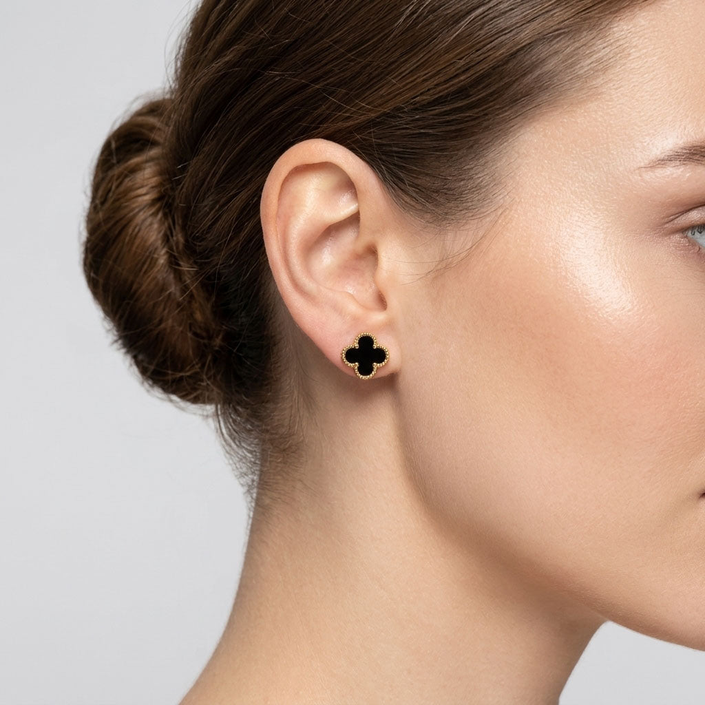 Neljalehise ristikheina kõrvarõngad – 12 mm