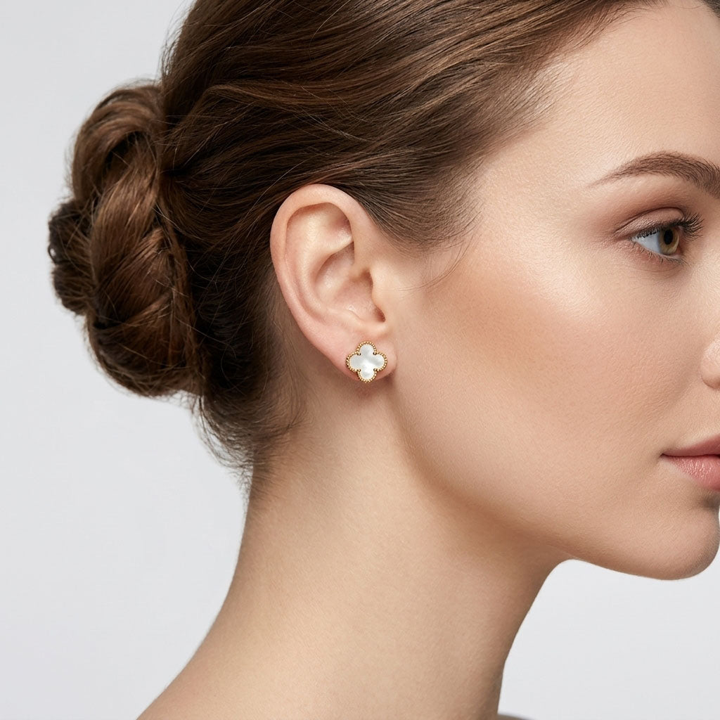 Neljalehise ristikheina kõrvarõngad – 12 mm