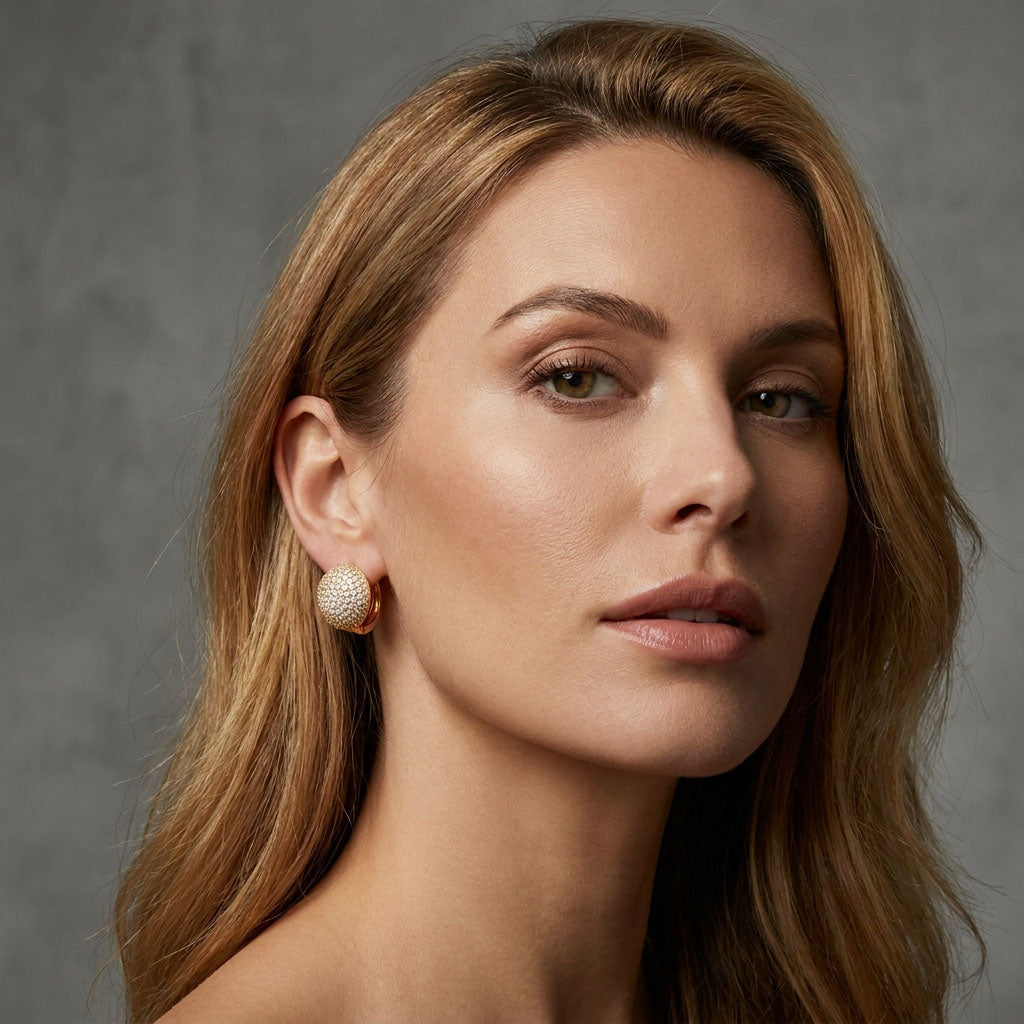 Viegli auskari vakara koptēlam