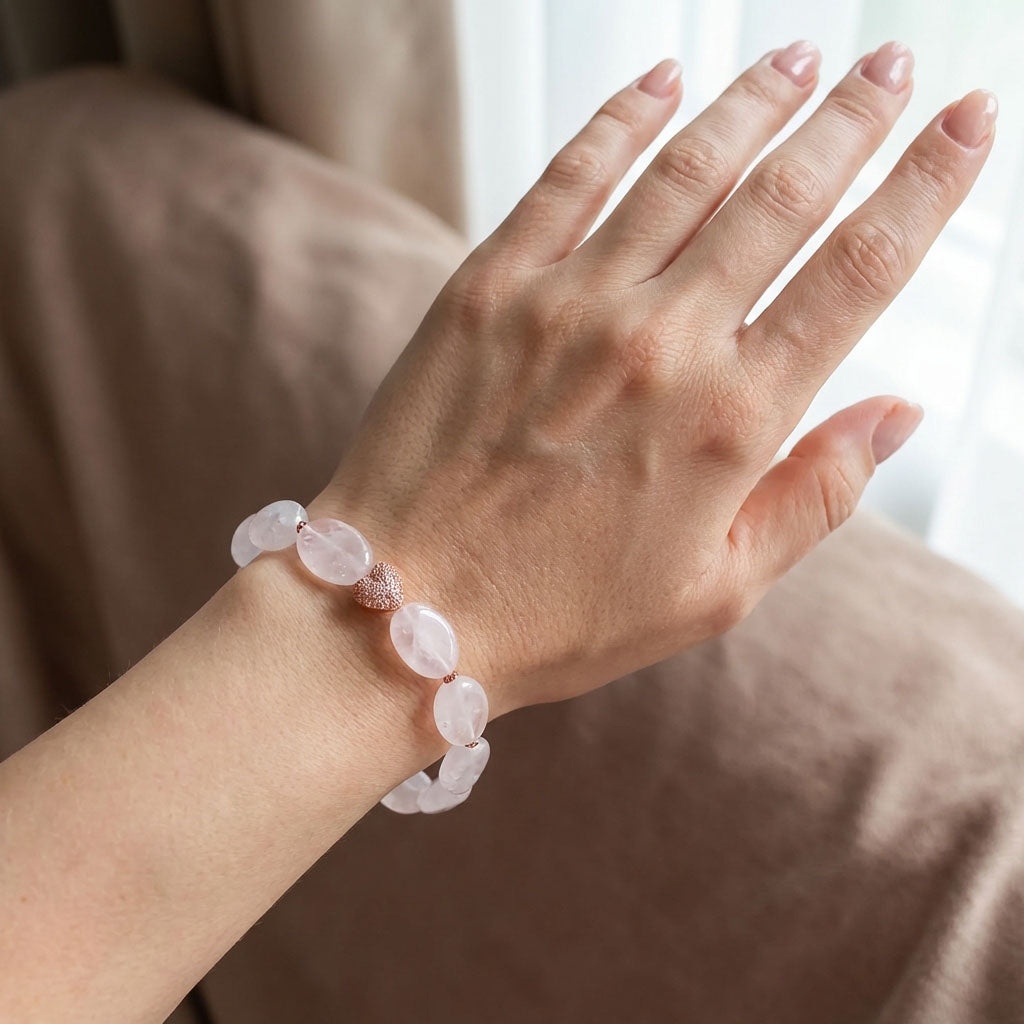 Браслет из натурального кварца