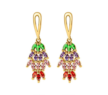 Värvilised pikad kõrvarõngad