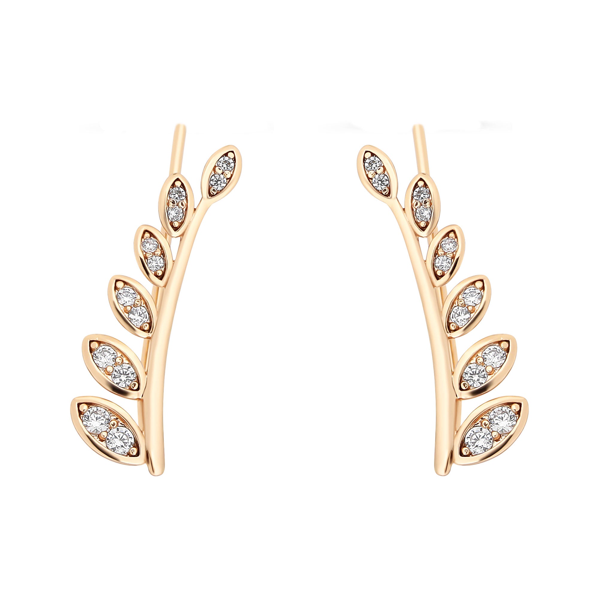 Izliekta lapu līnija ar 18K pārklājumu