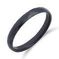 Melns keramikas gredzens ar slīpētu virsmu – elegants minimālismā