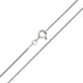 Ķēdīte ar platīnas pārklājumu un čūskveida pinumu, 50 cm