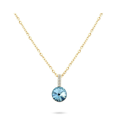 Позолоченное колье Swarovski