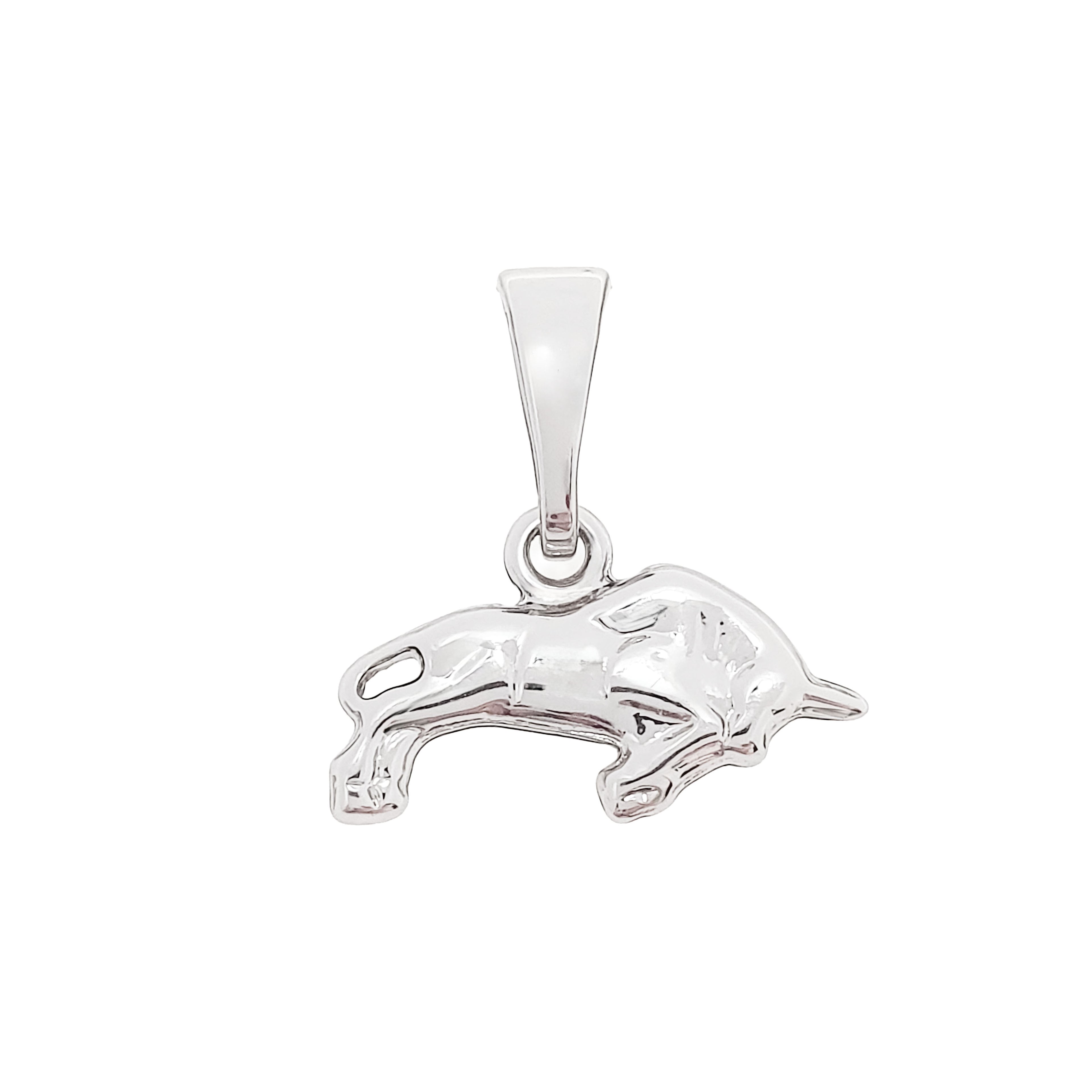 Vērša horoskopa zīmes piekariņš ar vēsu metālisku spīdumu