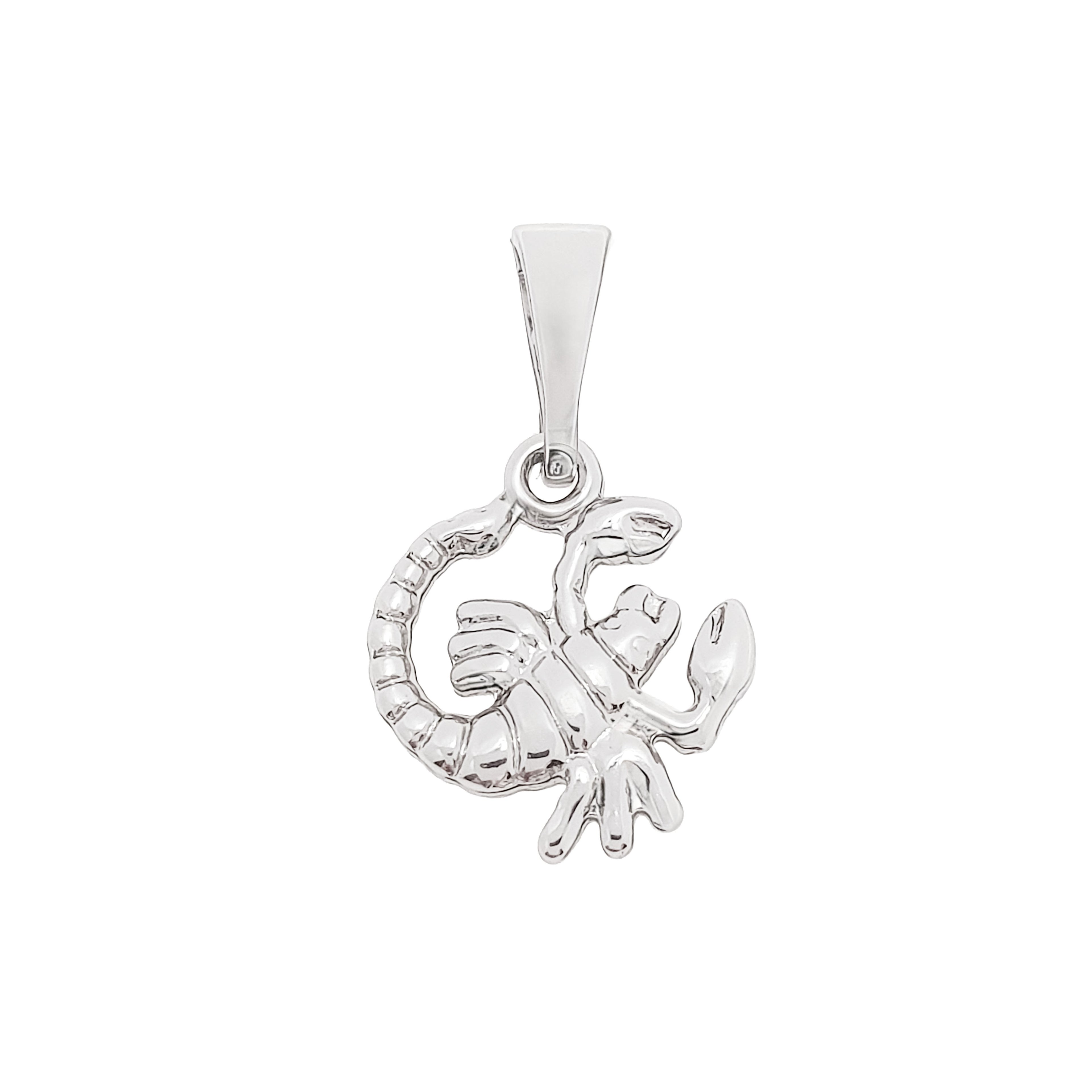 Skorpiona zīmes simbolisks aksesuārs no sudrabota hipoalerģiska materiāla