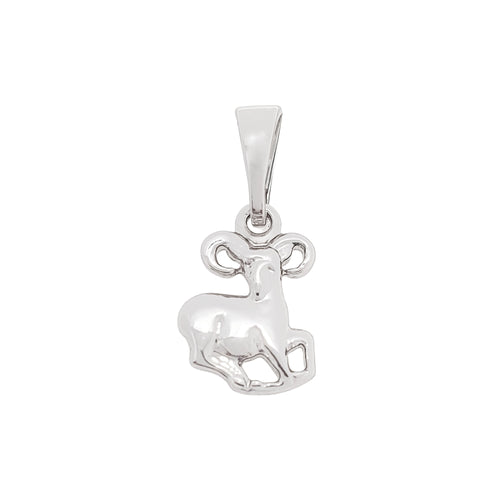 Auna zodiaka zīmes kulons sudraba krāsā ar platīnas klājumu