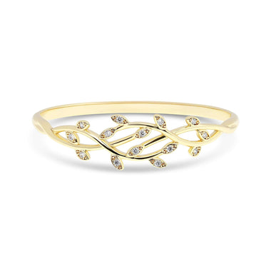 Браслет в цветочном стиле с покрытием 14K золота